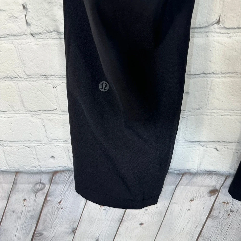 Lululemon On the Fly 7/8 Tapered Pant Black Luxtreme Jogger Size 6 LW5ATES